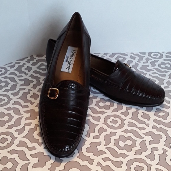 belvedere shoes crocodile